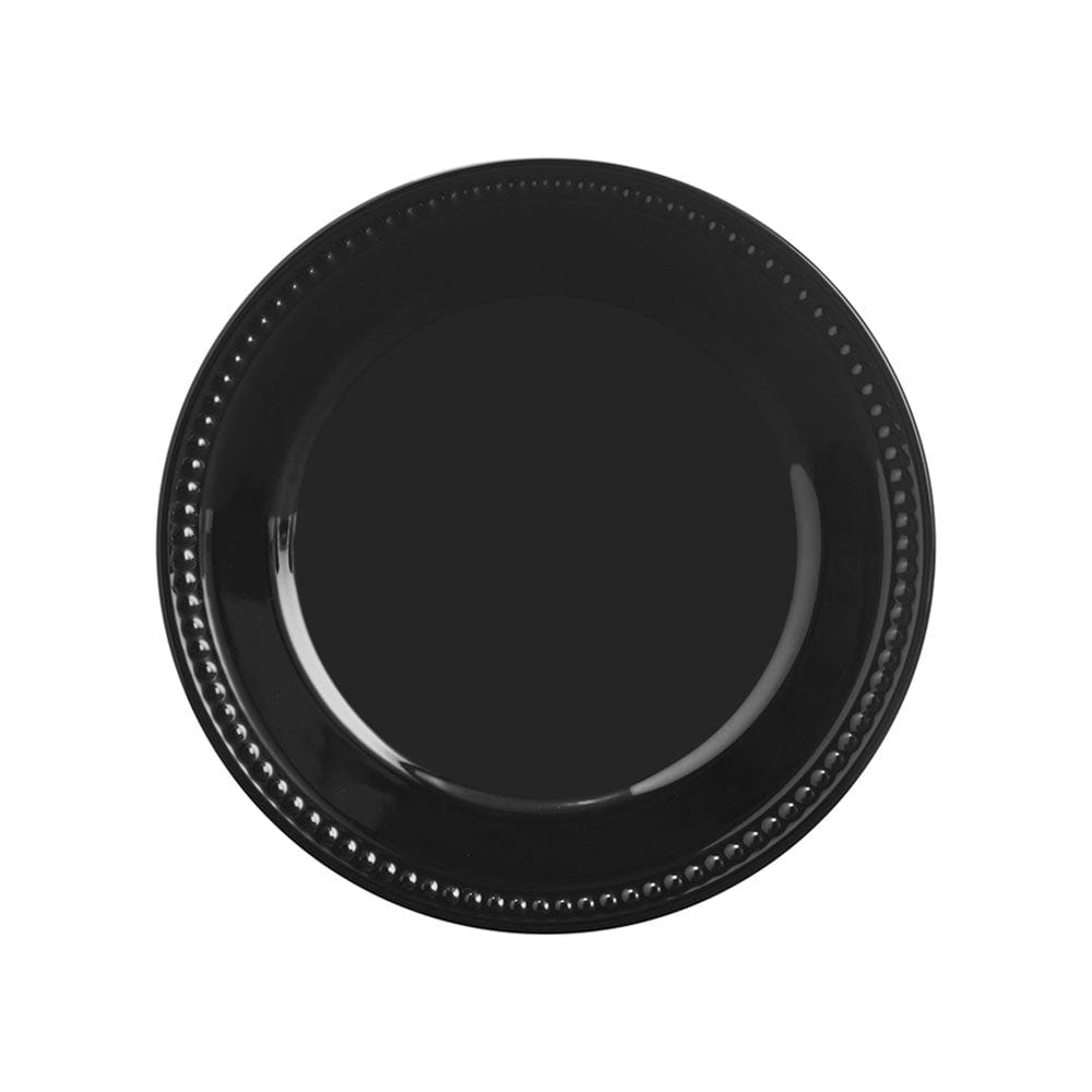 Classic Black Beaded 12 Piece Dinnerware Set, Service for 4