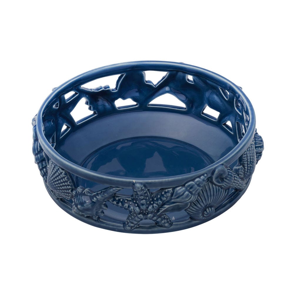 Coastal Home Blue Centerpiece Bowl