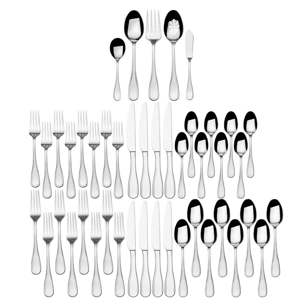 Everyday Bistro Classic 45 Piece Flatware Set, Service for 8