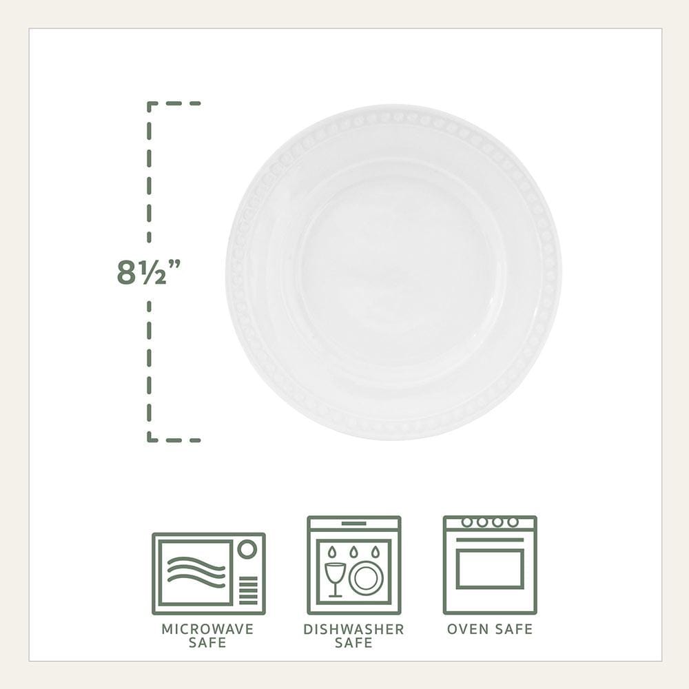 Everyday White® Beaded 32 Piece Dinnerware Set, Service for 8