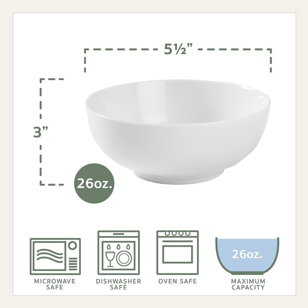 Everyday White® Beaded 32 Piece Dinnerware Set, Service for 8