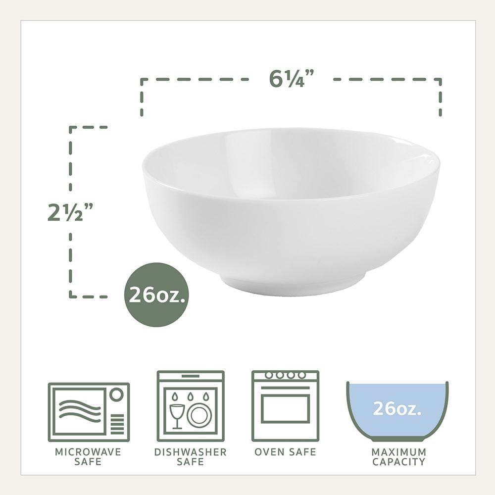 Everyday White® Classic Rim 16 Piece Dinnerware Set, Service for 4