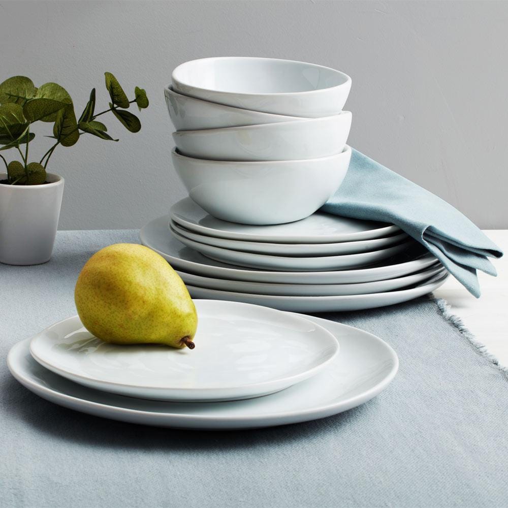 Everyday White® Organic 12 Piece Dinnerware Set, Service for 4