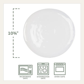 Everyday White® Organic 32 Piece Dinnerware Set, Service for 8