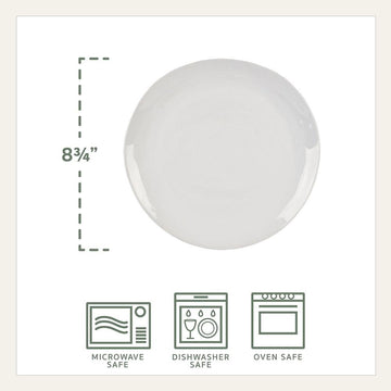 Everyday White® Organic 32 Piece Dinnerware Set, Service for 8