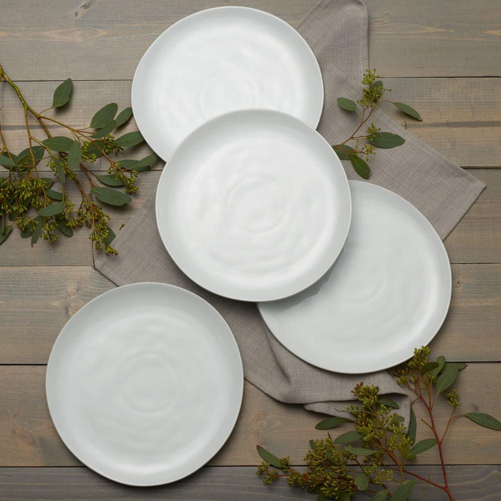 Everyday White® Organic Set of 4 Dinner Plates