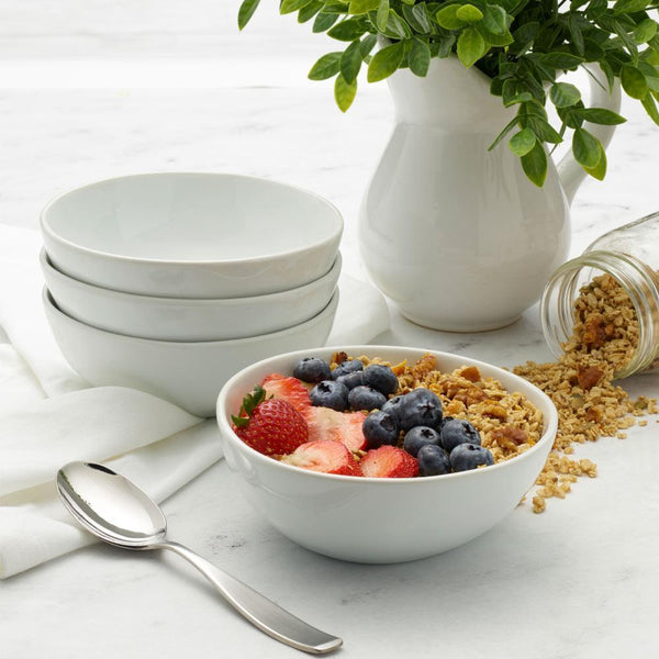 Everyday White® Organic Set of 4 Soup Cereal Bowls