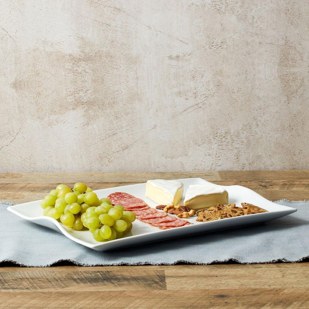 Everyday White® Rectangular Handled Serving Platter, 18.25 IN