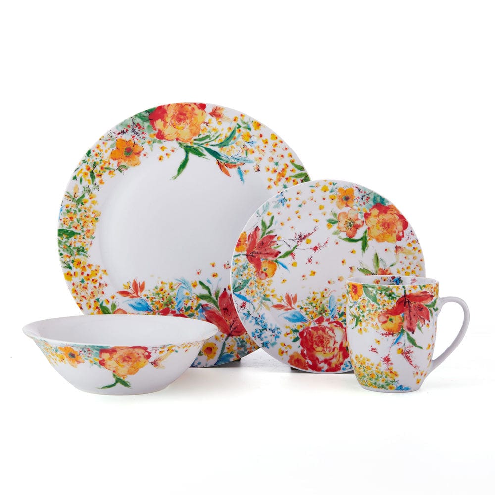 Garden Delight 32 Piece Dinnerware Set, Service for 8