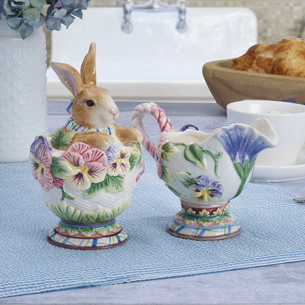 Halcyon Rabbit Sugar Creamer Set