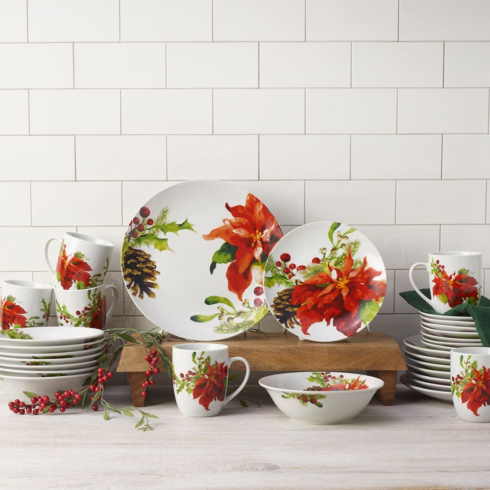 Holiday Home 32 Piece Dinnerware Set, Service for 8