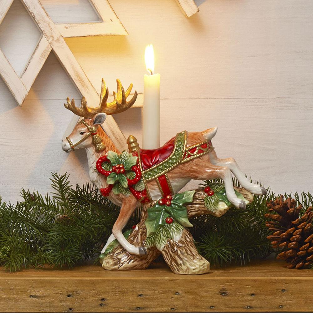 Holiday Home Landing Deer Candleholder – Fitz and Floyd