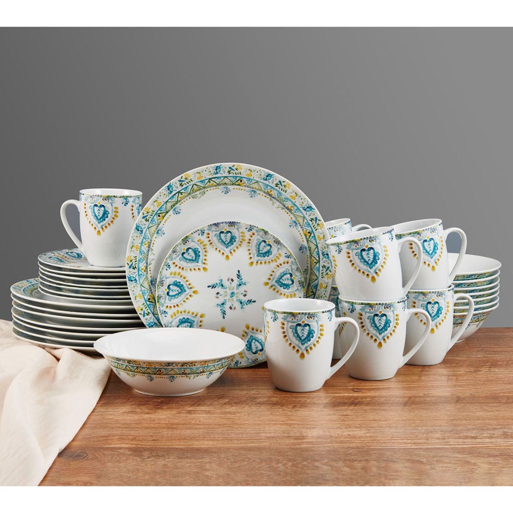 Jodhpur Delight 32 Piece Dinnerware Set, Service for 8
