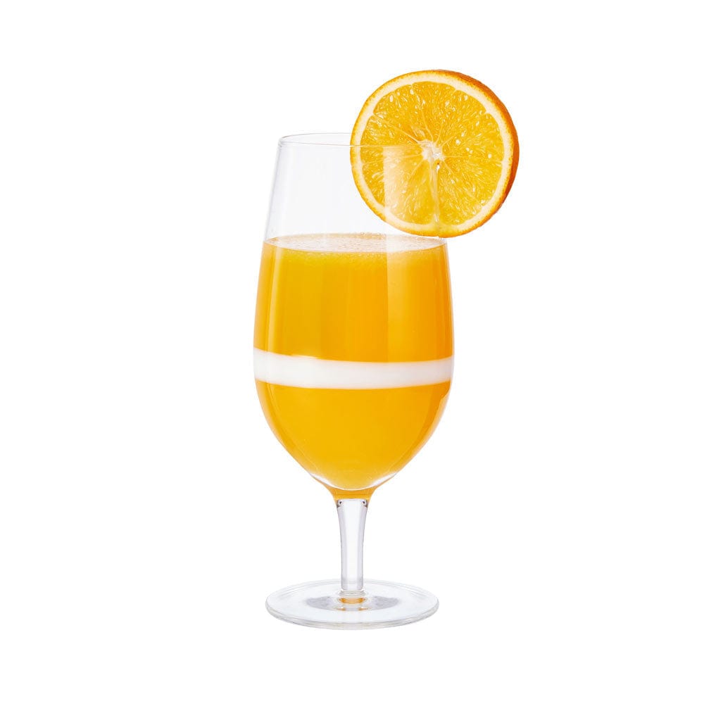 Organic Band Footed Iced Beverage Juice Glasses Set of 4